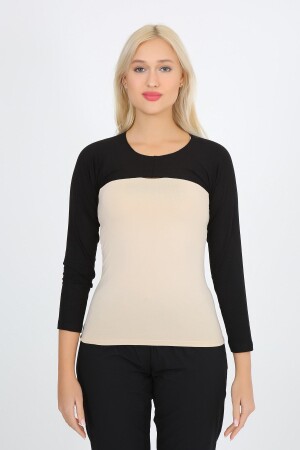 MNZ-Bolero Plain Black Long Sleeve بوليرو نساء حجاب ملابس داخلية بوليرو - Modacanel