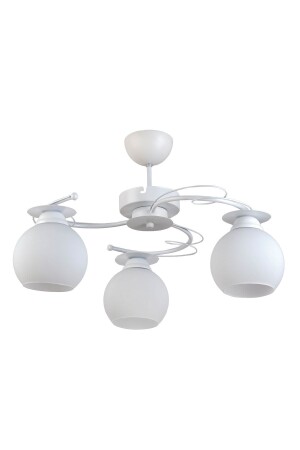 MNZ-Bolivar غرفة المعيشة الحديثة - المطبخ - غرفة النوم الزجاج الأبيض 3 قطع شعلة أبيض mbolivar - Modavize