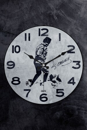 MNZ-Bombe Glass Flowing Seconds آلية صمتة ساعة جدارية ديكورative wall clock 36 cm MR-16 - EMORES