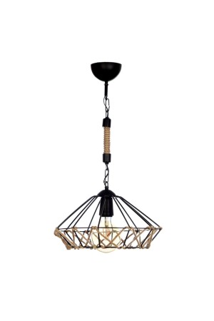 MNZ-Bomonti مصباح معلق حبل واحد مشبك الأسود 952144 - polataydinlatma