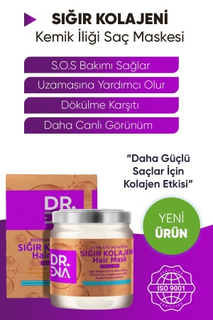 قناع شعر مروة من العظام (MNZ-BONE) وقبل التشرب - Dr Dna