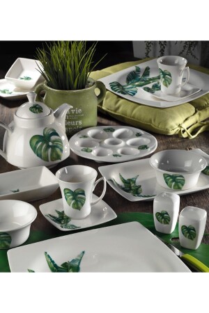 MNZ-Bone Mare 36 قطعة 10150 نمط الإفطار مجموعة BNMR36KH1210150 - Kütahya Porselen