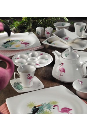 MNZ-Bone Mare 36 قطعة 10200 نمط الإفطار مجموعة BNMR36KH1210200 - Kütahya Porselen