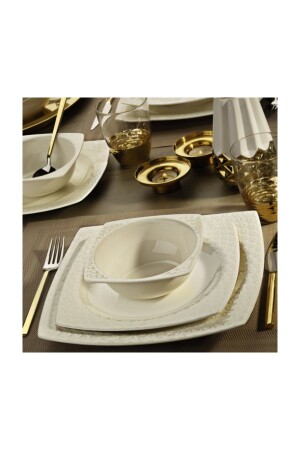 (MNZ-Bone Versa) 24 قطعة عشاء مجموعة (Bnvrs24y200) - Kütahya Porselen