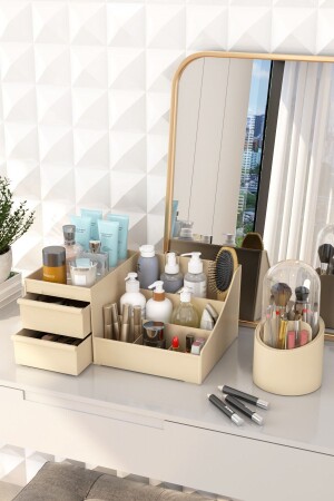 مكنسة مكياج من نوع MNZ-Bonnie ومتظفف فرشاة مجموعة من 2 كريمات - DOVİ HOME