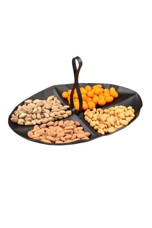 MNZ-Bora طاسة طعام معدنية سوداء BEG0488 - Genel Markalar