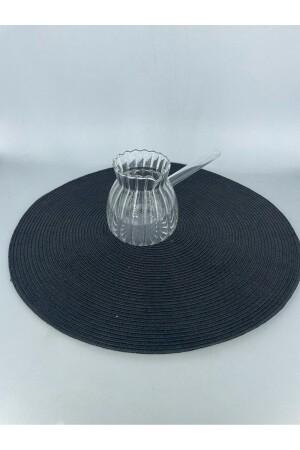 MNZ-Borasilicate Glass فخمة وعاء قهوة 450ml مقاوم للنيران المتحركة Fma08538 - Çavdar Group