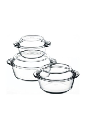 مجموعة من الـ MNZ-Borcam 3 قطع مستديرة - Paşabahçe