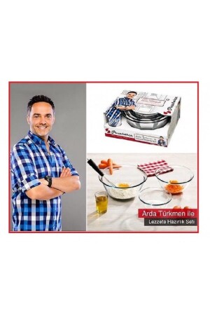 MNZ-Borcam 4 قطعة أردة تركمانة مجموعة التحضير - Paşabahçe