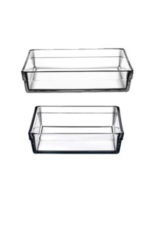 مجموعة من صناديق MNZ-Borcam Premium Square Tray 59324 - 59304 2 قطع 5932459304 - Paşabahçe