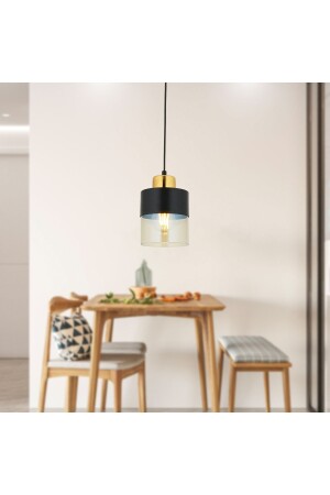 MNZ-Boris واحد أسود ذهبية عصرية ريترو مصباح العدوان المطبخ غرفة المعيشة مصباح العدوان الشنديلي 3353-01-BL - Apliqa