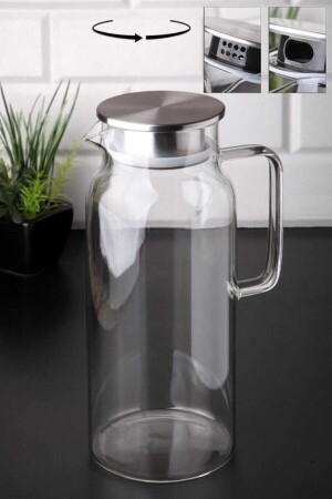 جرة زجاجية من مادة MNZ-Borosilicate 2 ليترات Çer-FZ16 - çerçi