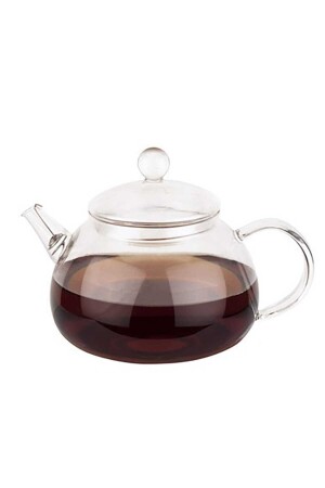 علبة شاي من الزجاج من مادة MNZ-Borosilicate مع غطاء 980 مل - Tantitoni