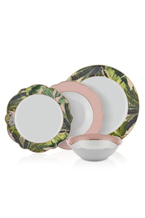 MNZ-Botanıca طعام مجموعة الخنزير العظم 24 قطعة DNR0011 - The Mia