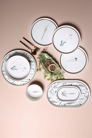 (MNZ-Botanical) عشاء من 27 قطعة لـ 6 أشخاص - Porland