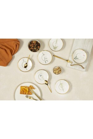 MNZ-Botanical 6 Piece Tea Plate 11 سم 04alm008020 - Porland