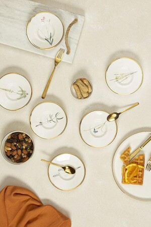 MNZ-Botanical 6-piece Tea Plate 11 سم INT-PORLAND398 - Porland