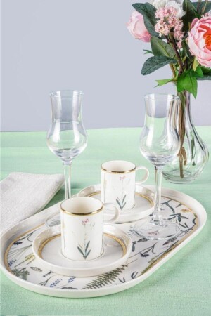 MNZ-Botanical 7 Piece Coffee Presentation Set لـ 2 أشخاص 341SET136 - Porland