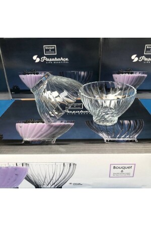 (MNZ-Bouguet Glass 6 Piece Bowl) - Paşabahçe