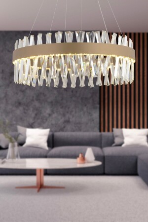 MNZ-Brampton 60' قديم 3 لون 112 وات LED طاولة الطعام القمة، غرفة المعيشة شمعة 3962-60-FR - Apliqa