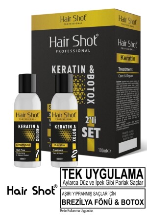 MNZ-Brazilian Blow Dry Keratin 2pack معجزة العناية مجموعة بوتاكس - Hair Shot