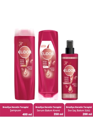 MNZ-Brazilian Keratin Therapy Series Care Series مجموعة من 3 - Elidor