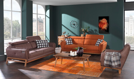 آلية الرياح MNZ-Breeze Sofa Set - Cadde Yıldız