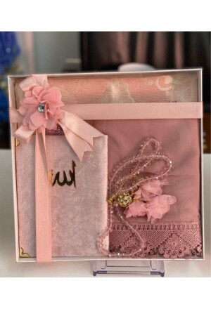 (MNZ-Bridal Bohça صلاة السجادة المجموعة مسحوق لون) - Markapolin