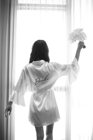 ملابس العروس المزروعة من طراز MNZ-Bride with Flounce Sleeves TYC00244341294 - Bride By Burcu Arıcıoğlu