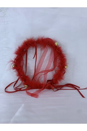 (MNZ-Bride with Red Feathers and Red Tassels for Henna Nights) - عروس العروس - تحدي (TEF) - Leyli Kına