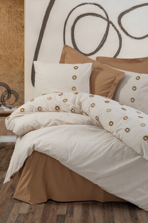 مجموعة من غطاءات المزدوج من طراز MNZ-Brode Nomi Beige 8680108062708 - Cotton Box