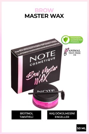 MNZ-Brow Master Eyebrow Stabilizer & Shaper موم بلا لون - Note Cosmetics
