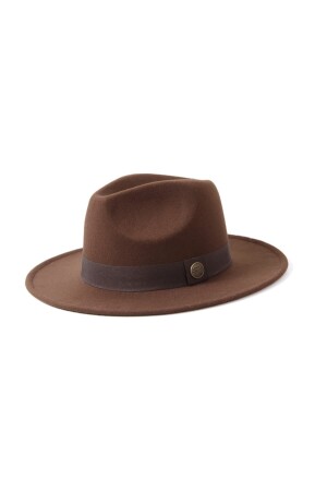 (MNZ-Brown Fedora Hat FT101) - Kapin