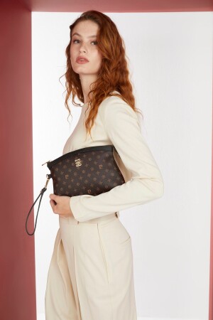 MNZ-Brown Monogram محفظة النساء و أكياس المفصلات 05PO22Y1547 - Pierre Cardin