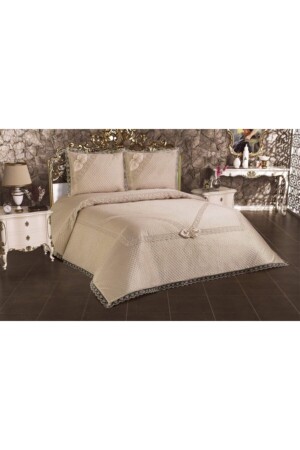 مجموعة وملابس السرير من نوع MNZ-Brown Pique - Çeyizci