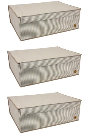 MNZ-Brown Sosoft (3 قطع) صندوق متعدد الأغراض تحت البطاقة 50x40x19cm - Alas