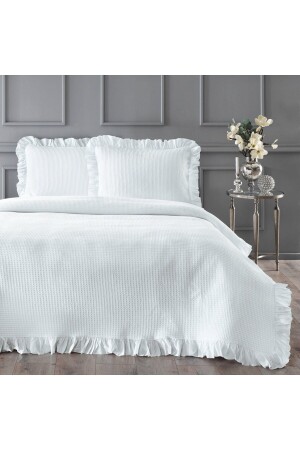 MNZ-Bsp مضاعفة سرير مجموعة أبيض - Linens