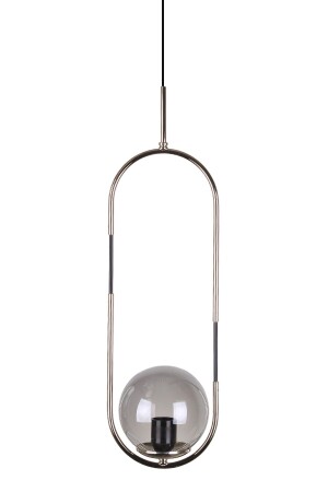 مصباح MNZ-Bubble Lamp لون الفضة مغطى مصباح تعليقات الزجاج المدخن SSJAA10AA - Fivorno Aydınlatma