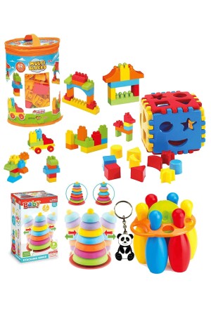 MNZ-Bultak حلقات تدوير الدوارة 62 قطعة لو بلوك ذكاء التعليمية تطوير مجموعة التعليمية مجموعة - Fırsat Oyuncak