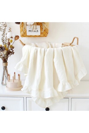 MNZ-Bürümcük غطاء الفلفل المسليني 100% القطن العضوي 100 × 100 سم - Anne Sesi