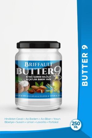 زبدة MNZ-Butter 9 علامة التمدد وزيت الرعاية من السيلوليت 190 مل - Briffault