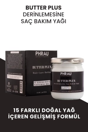 زيت MNZ-Butter Plus لعناية الشعر العميق (صيغة التغذية والقوية التي تحتوي على 15 زيت طبيعي) PHR2021028 - Phrau
