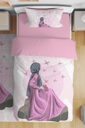 MNZ-Butterfly Girl Pattern Single Baby Kids غطاء الغطاء المعدل - Evpanya