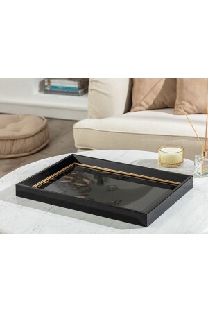 (MNZ-Butterfly Goldie) صناديق أزياء 31x46 سم سوداء ذهبية 10033891 - English Home