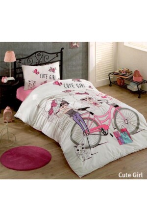 MNZ-By Taç غطاء غطاء مجموعة فتاة جميلة نمط شباب واحد 2539-07 - Kristal