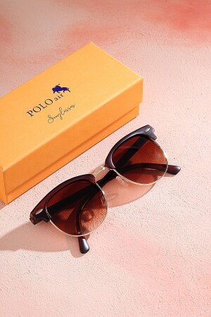 نظارات شمسية من الذهب البني للمرأة من MNZ-C - Polo Air