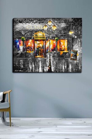 MNZ-Cafe Clare Leonid Afremov القماش الطباعة 70x90 سم CFECLRLEONDAFRMV014 - ColorVision