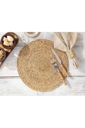 MNZ-Caitly Wicker Placemat 35 سم بيج - English Home