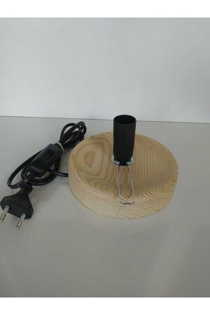 MNZ-Calabash و القاعدة المصباحية المصنوعة يدويا نموذج مسطح خشب 15 سم قطر مجموعة كاملة - Alpha Tasarım Atölyesi