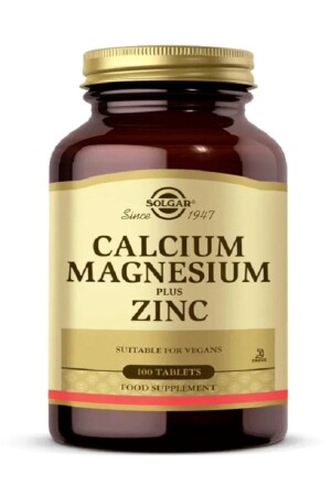 (MNZ-Calcium Magnesium Plus Zinc 100 Tablet) وصل بسرعة110 - Solgar